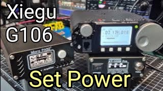 Xiegu G106 - TX - Power Settings