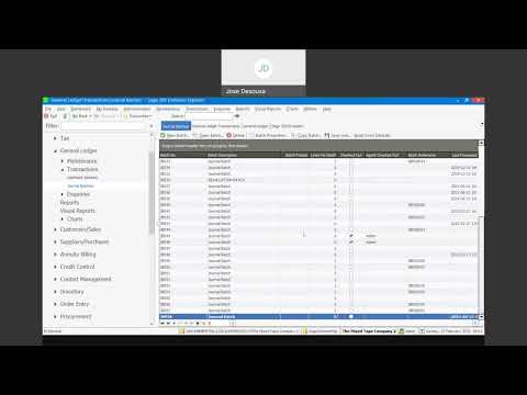 Sage 200 Evolution General Ledger Journals