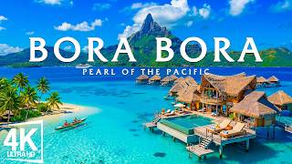 Bora Bora Paradise 4K Drone Footage | Discover Paradise Beaches, Overwater Villas, Turquoise Lagoons