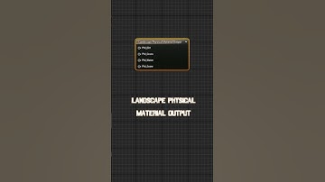 UE5 How To -  Landscape Physical Material Output