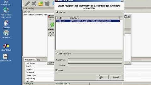 GnuPG Shell Encrypt File