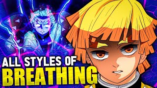 All 14 Breathing Styles Explained from DEMON SLAYER | Loginion