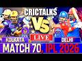 Live: KKR Vs DC, Match 70, IPL 2026, Cricket Live Match Today Scores & Commentary, Last 8 Overs