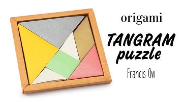 Origami Tangram Puzzle Tutorial (Francis Ow) - DIY - Paper Kawaii