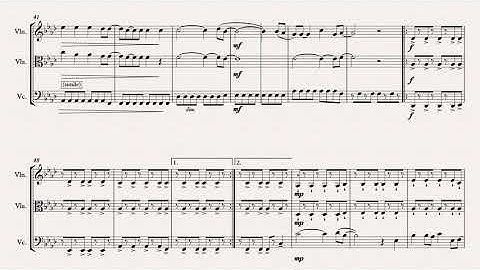 Viva la Vida String Trio Sheet Music Cover Coldplay