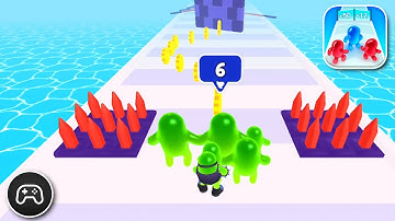Join Blob Clash 3D - Gameplay Walkthrough Part 13 - Racing Game Levels 72-75 (iOS, Android)