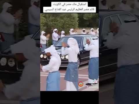 استقبال اسد مصر بالكويت سياده الرءيس عبد الفتاح السيسي