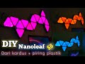 Nanoleaf DIY cara membuat lampu ding ding nanoleaf || lampu gaming dari kadus dan piring plastik