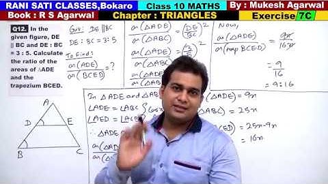 Class 10 Maths (Ex 7C Q12) Chapter : TRIANGLES (RS Agarwal 2019)