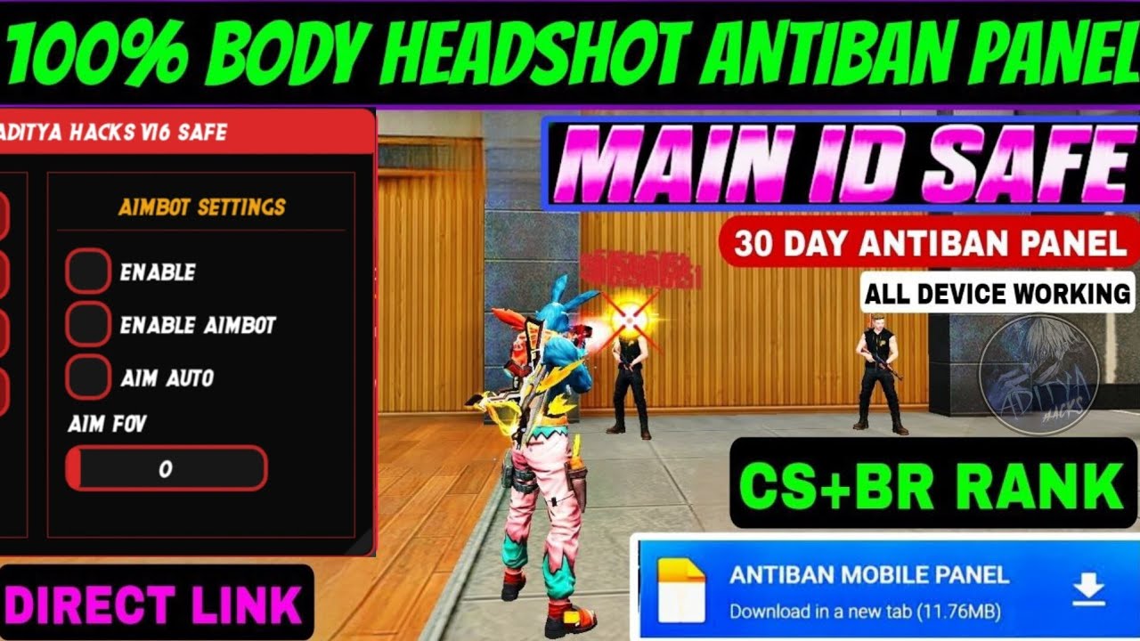 😱 Free Fire OB52 Antiban Headshot Panel 🔥 | Mod Menu + Injector OB52 100% Safe ✅ | 