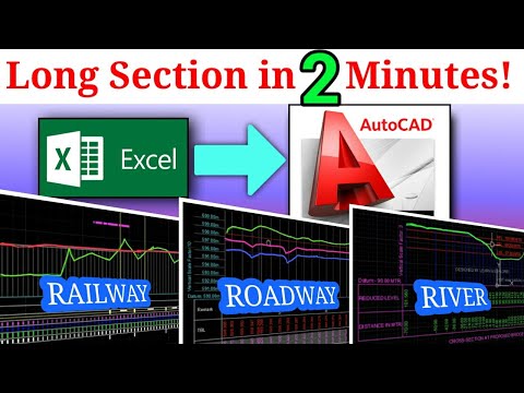 Road L Section Design Tool Version 1: Excel to AutoCAD for Engineers & Surveyors