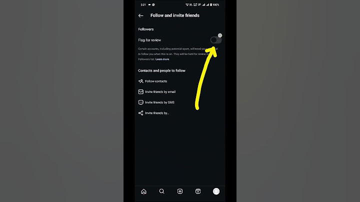 Flag For Review Instagram Setting