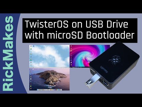 TwisterOS on USB Drive with microSD Bootloader