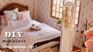 Build a Cozy Miniature Cottage Bedroom From Scratch | Part 1