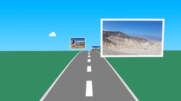 WPF C# 3D Picture Slideshow - Road Trip