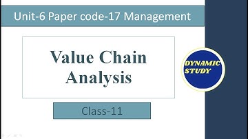 Value Chain Analysis | Unit-6 Class-11 (Strategy) | Management Paper code-17 |