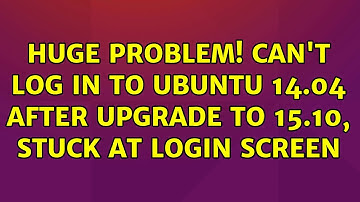Ubuntu: HUGE PROBLEM! Can