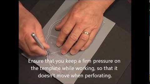 Parchment Craft - PCA  Part 1 Our Pretty BasketWeave on Scalloped Fan/Shell card  PART 1 of 4