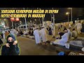 Suasana kehidupan malam di kawasan hotel termurah di makkah