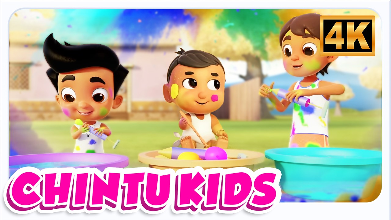 Holi Aayi Re Holi, होली आई रे होली, Mere Papa Pyare Papa, Kids Fun Rhymes and Cartoon Songs