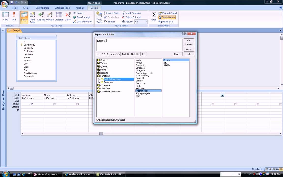 Microsoft Access 2010 Rangfunktion