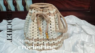 ถักกระเป๋าโครเชต์ทรงบอลลูนด้วยลายถักแสนง่าย Easy DIY Crochet Balloon Bag | Adorable Hand Bag