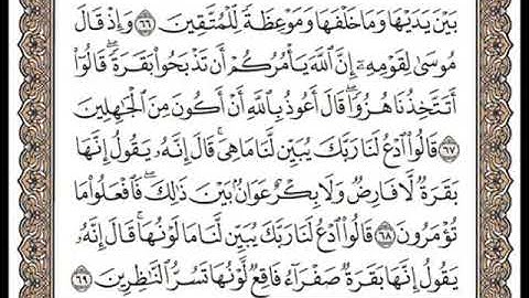 سورة البقرة الصفحة رقم 10 من مصحف المدينة المنورة بصوت فضيلة الشيخ محمود خليل الحصري (القرآن مكتوبا)