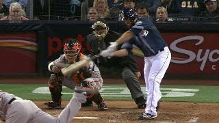 SF@SD: Shields connects for his first hit as a Padre