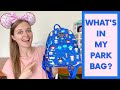 What's in My Disney Park Bag - Packing a Backpack for a Day at Disney World!