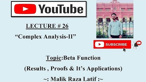 Beta Function (Results , Proof and Applications)