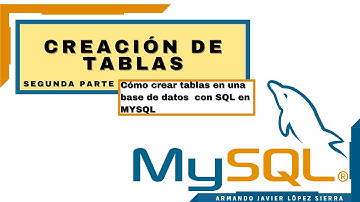 Crear tablas en MYSQL con SQL desde cero - segunda parte (Video 3)