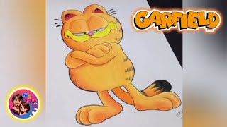 Desenhando Garfield com a Camila