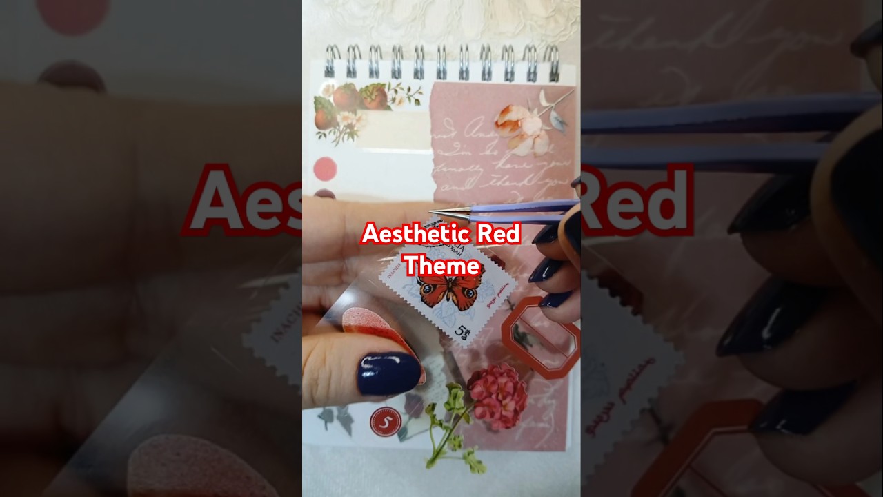 Journal with me | Aesthetic Red theme❤️ 