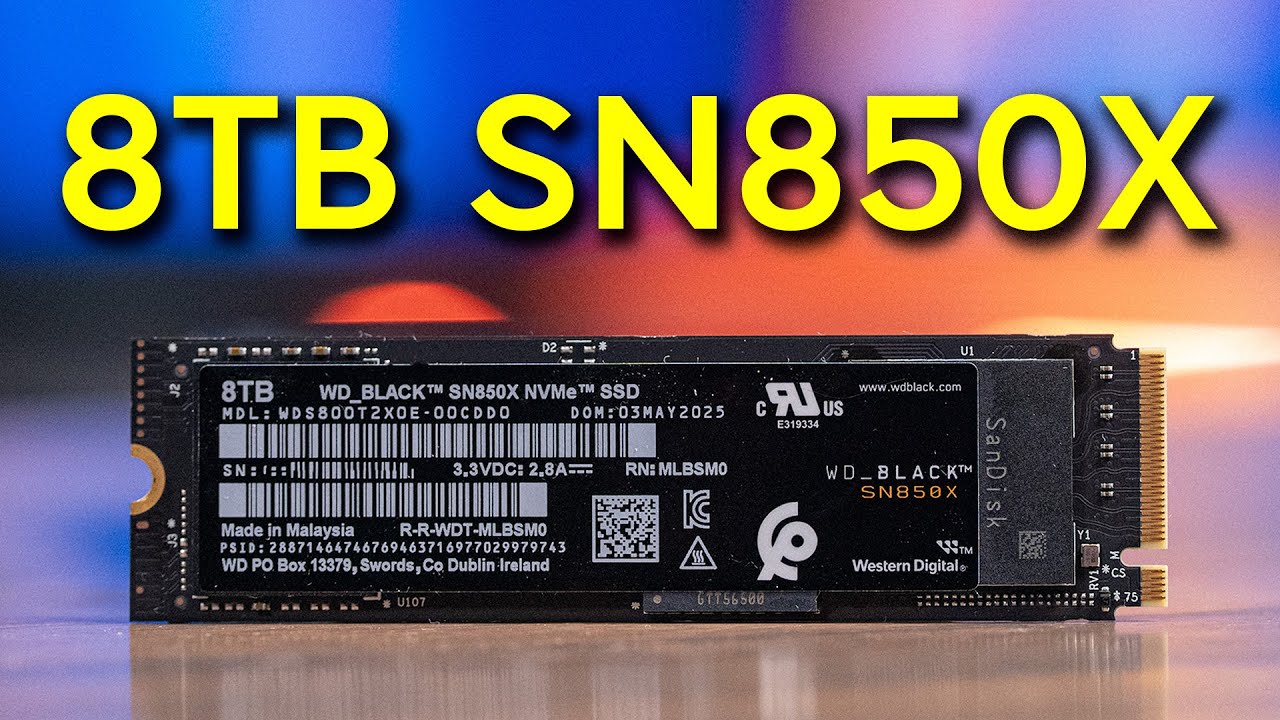 8TB NVME SSD: WD Black SN850X Review - YouTube