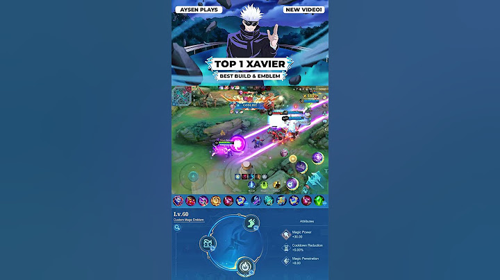Xavier One Shot Critical Build 😱 #mobilelegends #xavierml #shorts
