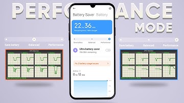 MIUI Performance Mode Battery Drain Gaming FPS Balanced Vs Performance
