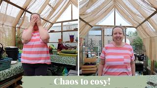 Giving My Greenhouse a Cosy Autumn Refresh | Declutter, Organise & Potting Station