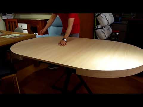 Video: Mesa De Cocina Sobre Una Pata: Mesa De Cocina Deslizante De Cristal Sobre Una Pata, Mesas De Comedor Redondas, Ovaladas Y Rectangulares Sobre Una Pata