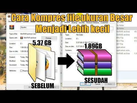 Cara kompres file ukuran besar menjadi lebih kecil