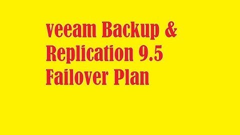 Veeam Backup Failover Plan