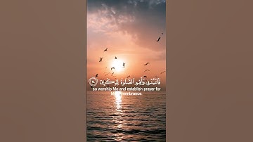 إنني أنا الله لا اله إلا أنا.......بصوت القارئ أحمد خضر