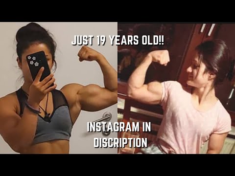 Muscle Girl Flex Super Biceps 😍 (18 years old) - Video Summarizer - Glarity