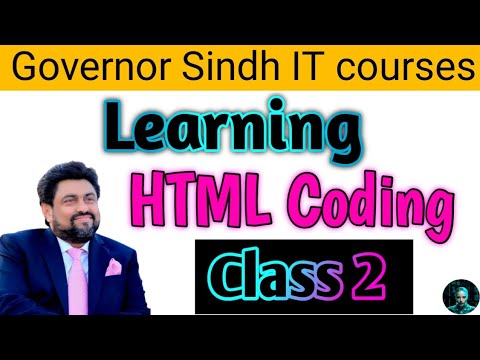 Learning html coding class 2 #aiplanet #viral #governorsindh #trending ...
