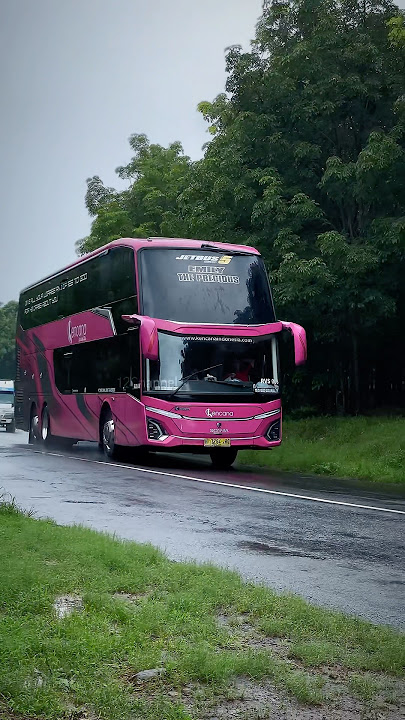 Bus Akap Po Kencana Double Decker Jetbus 5 Melewati Alas Karet Keling Jepara
