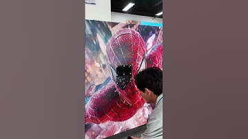 Watch Spider-Man on a HD big screen. #eagerled#leddisplay#ledscreen #Spiderman #Marvel #ledwall