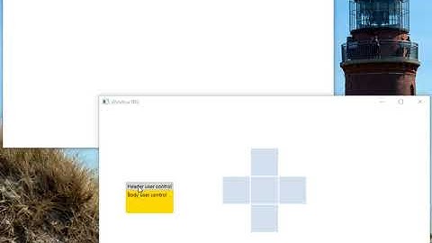Drag and drop the UserControl and activate the layout scheme