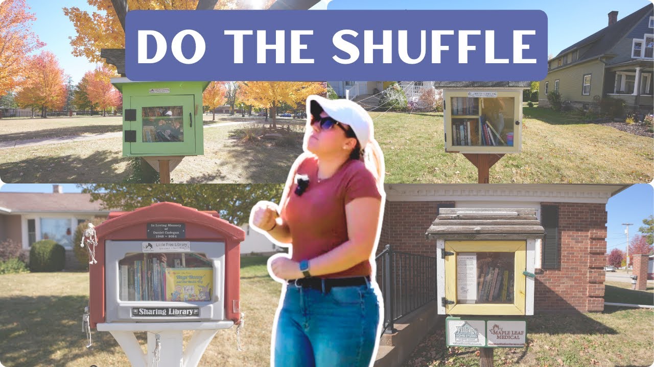 BOOK SHUFFLE CHALLENGE - LITTLE FREE LIBRARIES - YouTube