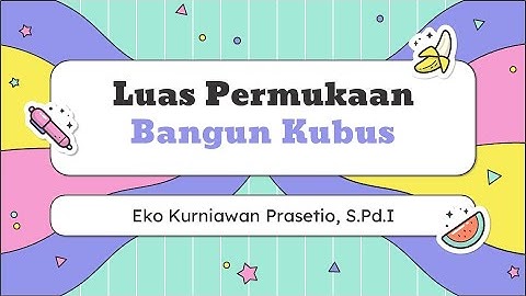 Luas Permukaan Kubus