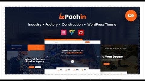 Pachin - Industry & Factory WordPress Theme | Themeforest Templates