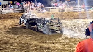 Full size demolition derby championship night Fulton Mo 10-12-24